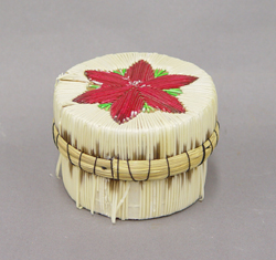 round container with lid - quills