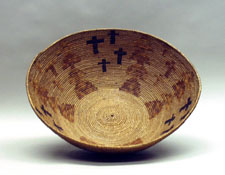 basket with cross motif